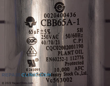 Capacitor WD-1400-25 Alternate Product View
