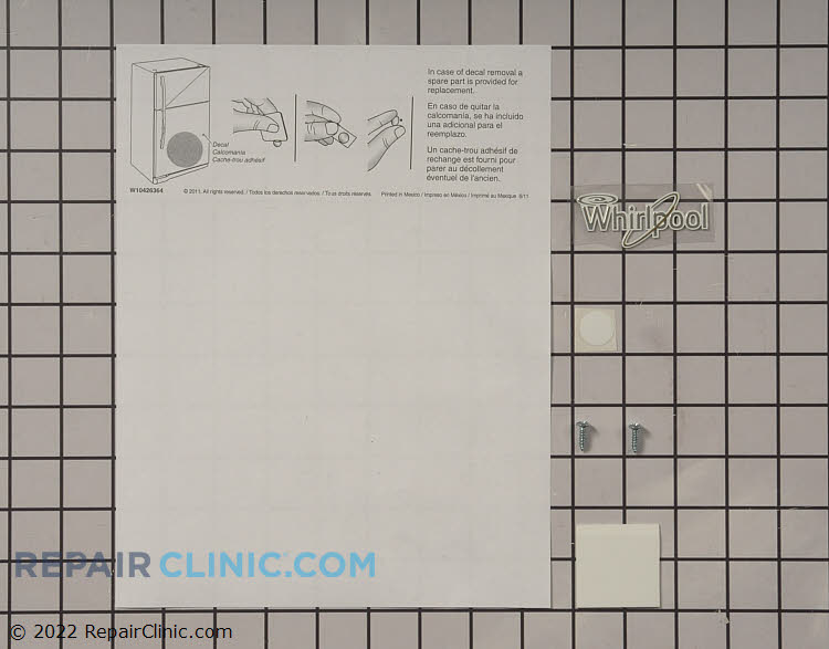 Refrigerator Door Reversal Kit W10437912 Fast Shipping