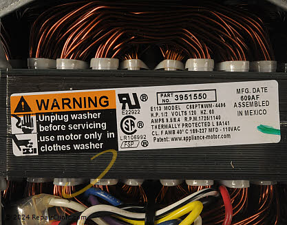 Drive Motor WP661600 Alternate Product View