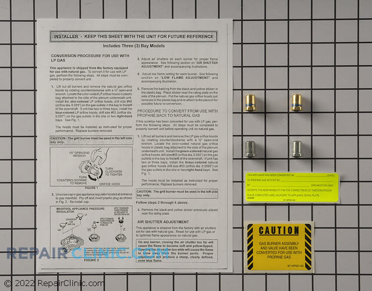 Range/Stove/Oven Conversion Kit 12001809 Fast Shipping Repair Clinic