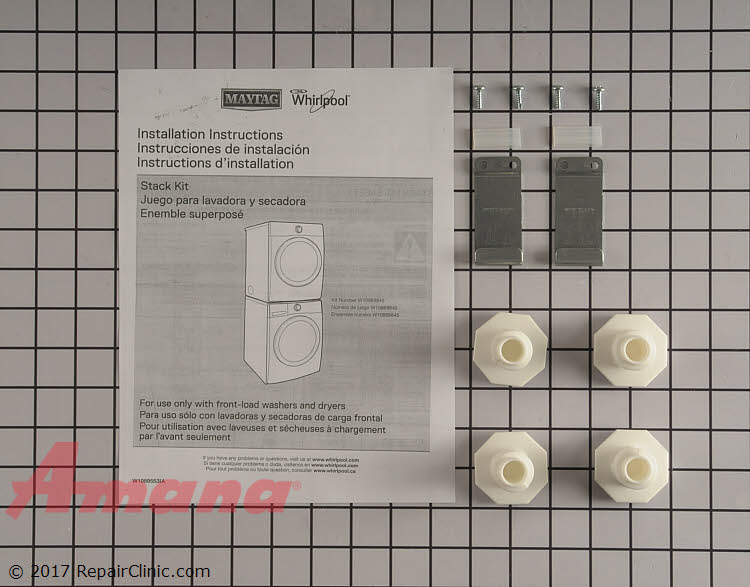 Amana stackable washer and outlet dryer kit