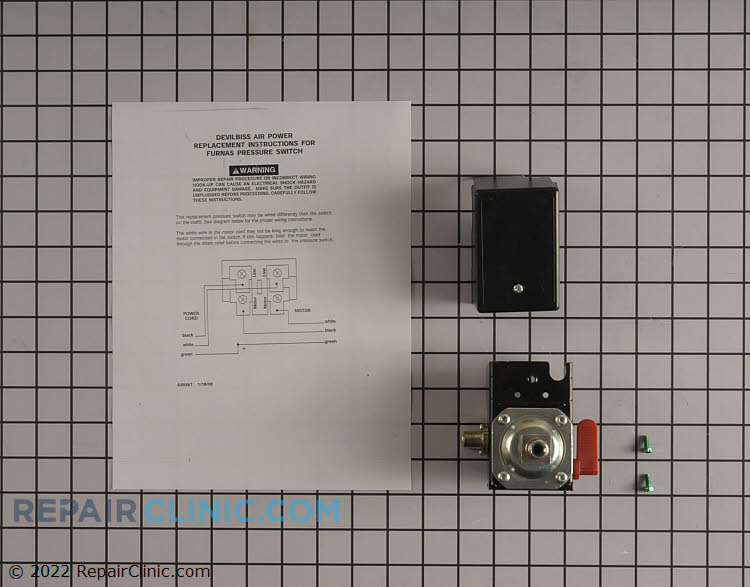 Craftsman 5140117-68 Air Compressor Pressure Switch Genuine Original Equipment Manufacturer Part OEM
