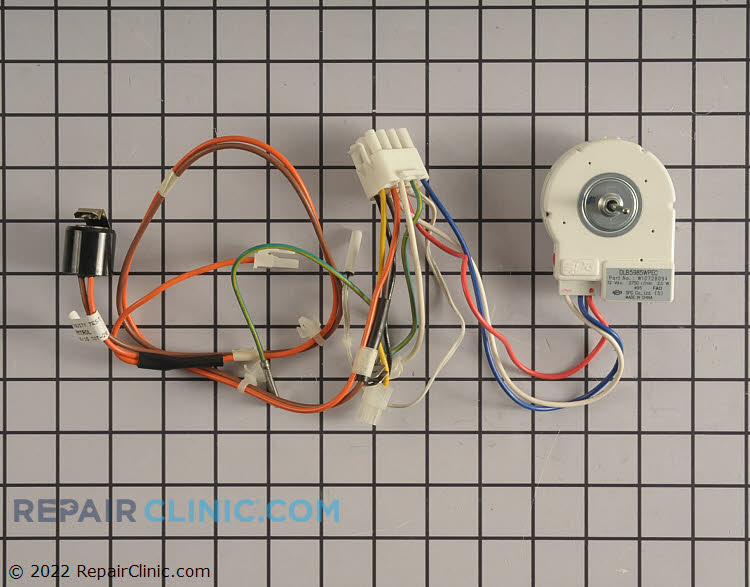 Refrigerator Evaporator Fan Motor W11032800 Fast Shipping Repair Clinic