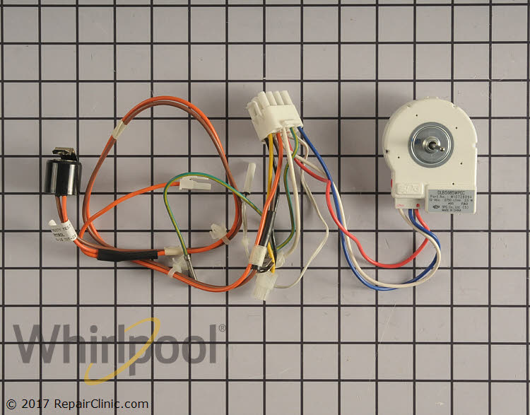 Refrigerator Evaporator Fan Motor W11452196 For Whirlpool Freezer WRX986SIHV02