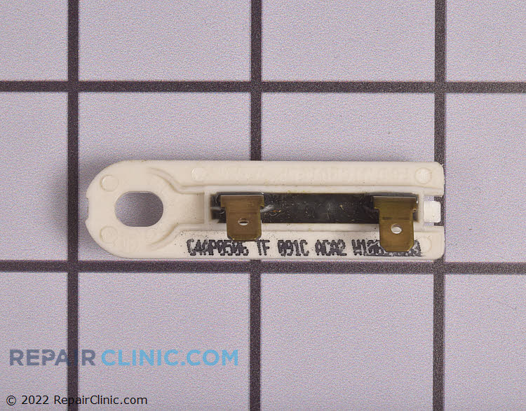 Dryer thermal fuse located on the blower housing
