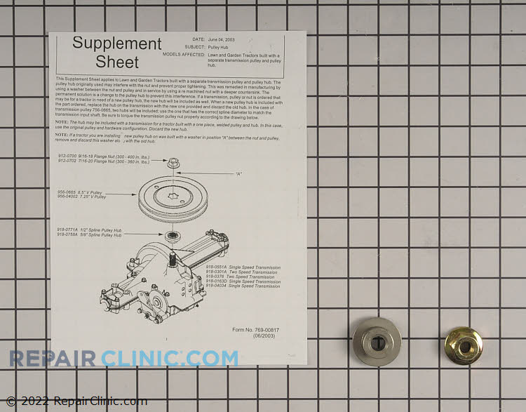 Lawn Mower Nut 912-0702 Part | 912-0702 - Repair Clinic