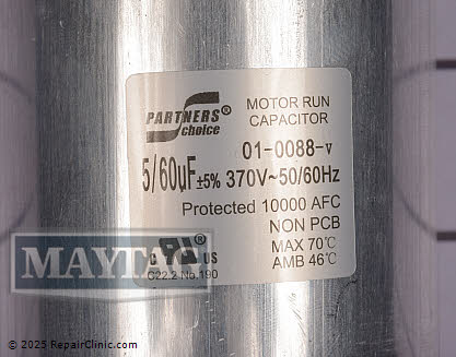 Dual Run Capacitor 01-0088 Alternate Product View