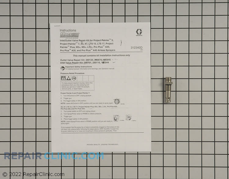 Kit,repair, outlet,x5/x7 289878 Alternate Product View