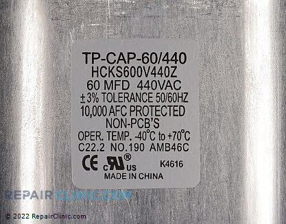 Run Capacitor TP-CAP-60/440 Alternate Product View