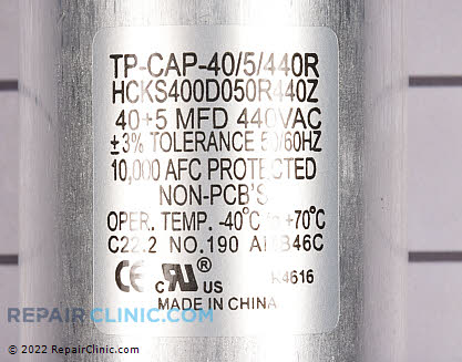 Dual Run Capacitor CAP405440R Alternate Product View