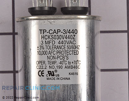 Run Capacitor TP-CAP-3/440 Alternate Product View