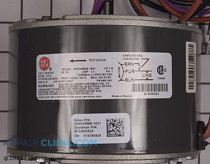 Condenser Fan Motor B13400252S Alternate Product View