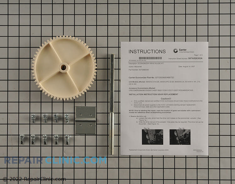 Damper Control Assembly 50TG680030 Fast Shipping Repair Clinic