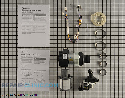 Pump and Motor Assembly WD49X23779 Alternate Product View
