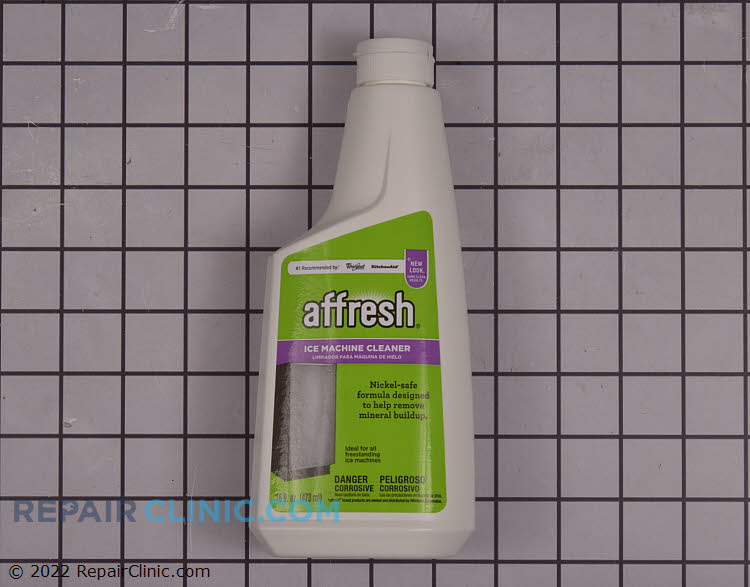 Affresh® cleaner for under counter ice machines. Safe for use in the water tank, ice storage bin and on the evaporator. 16oz.