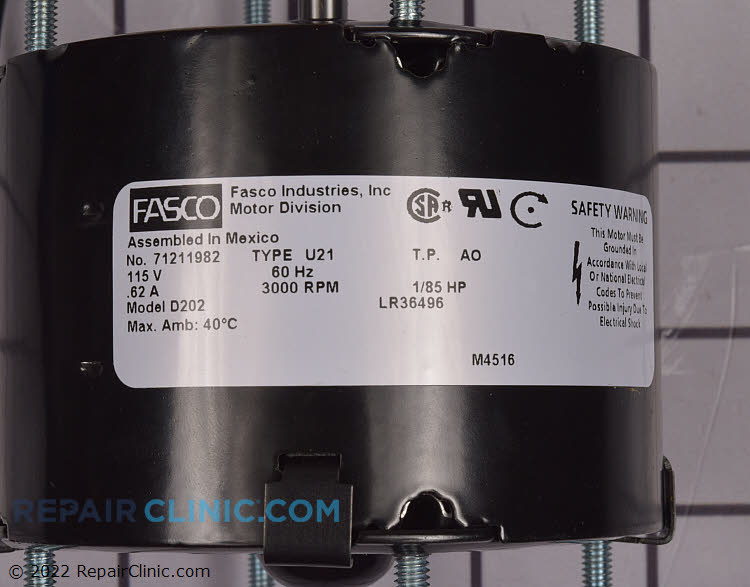 Fan Motor D202 Alternate Product View