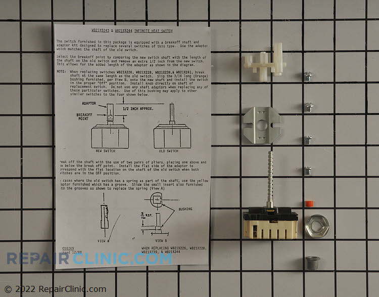 Surface Element Switch WB21X5243 Fast Shipping Repair Clinic