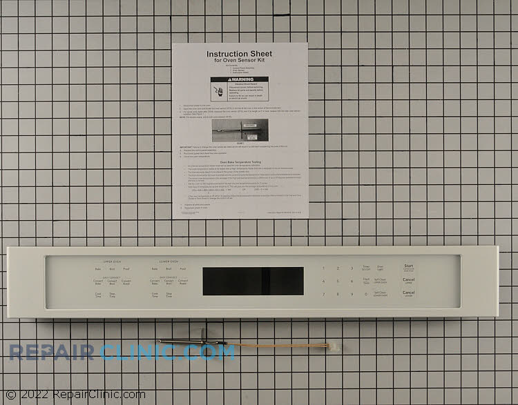 Kitchenaid Double Wall Oven Control Panel Assembly (White) Replac