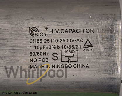 Capacitor W10561774 Alternate Product View