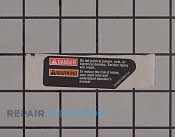 Label - Part # 1955838 Mfg Part # 940654083