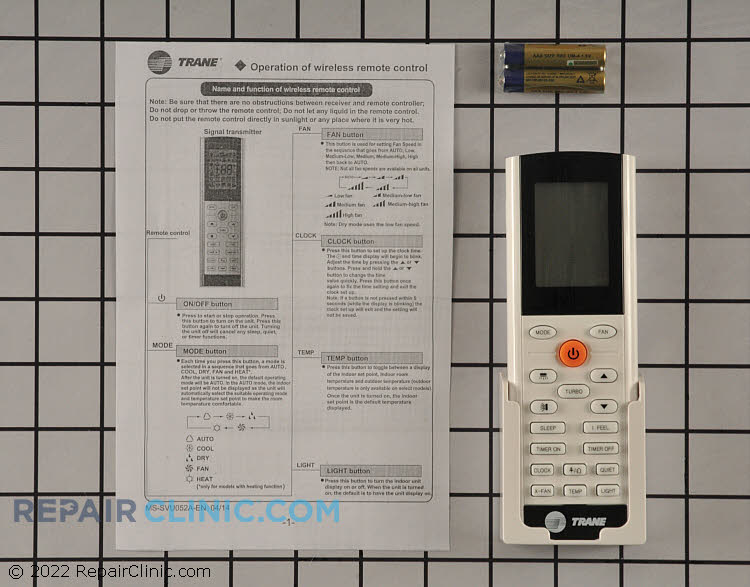 Remote Control TREMOTE2AHANDA Fast Shipping Repair Clinic