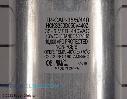 Dual Run Capacitor TP-CAP-35/5/440 Alternate Product View
