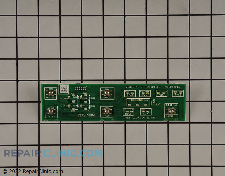 GE Air Conditioner User Control and Display Board WP26X31393