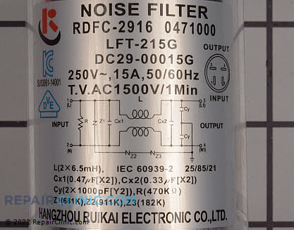 Noise Filter DC29-00015K Alternate Product View