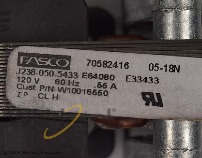 Cooling Fan WPW10016550 Alternate Product View