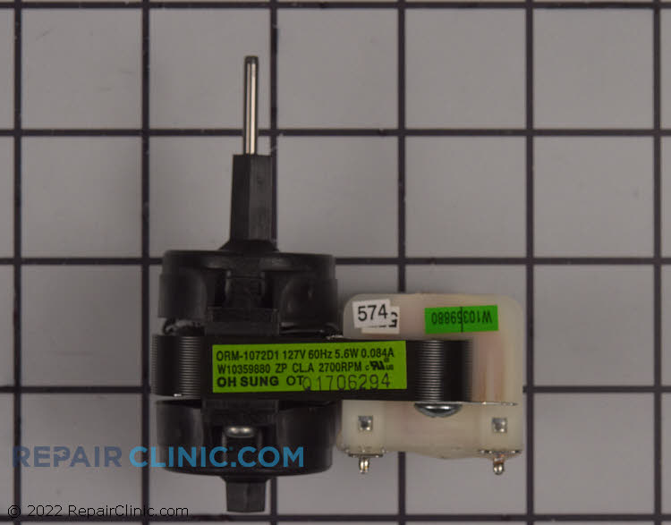 Evaporator fan motor
