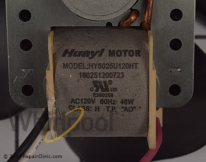 Fan Motor WPW10395033 Alternate Product View