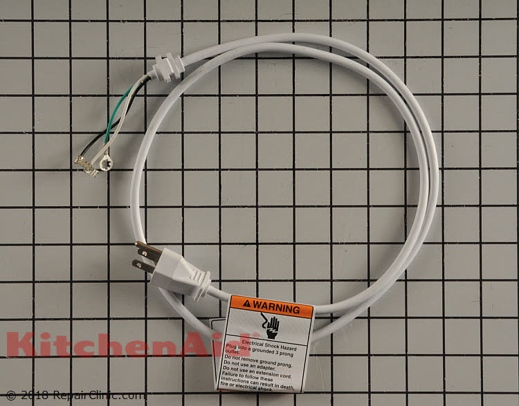 Power Cord W11396625 KitchenAid Replacement Parts