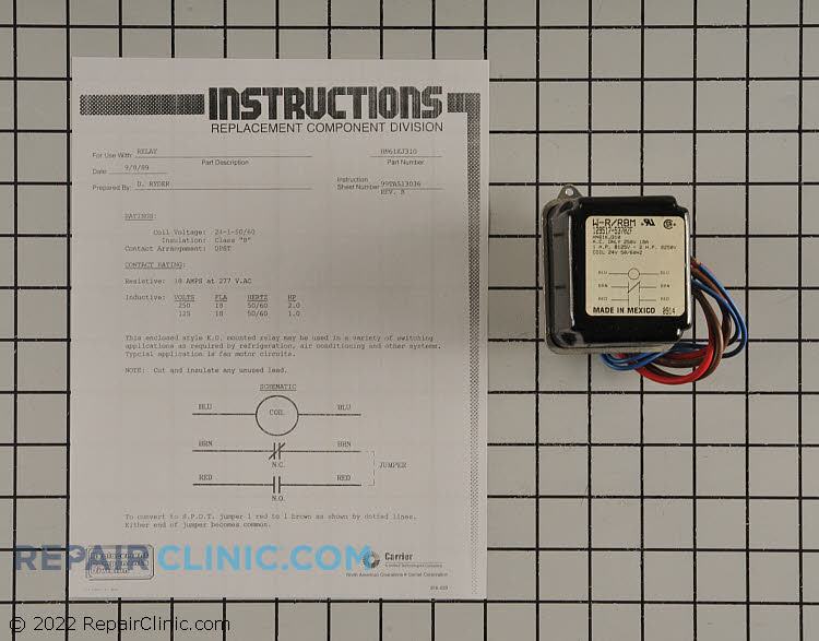 Central Air Conditioner Relay HN61KJ310 Fast Shipping