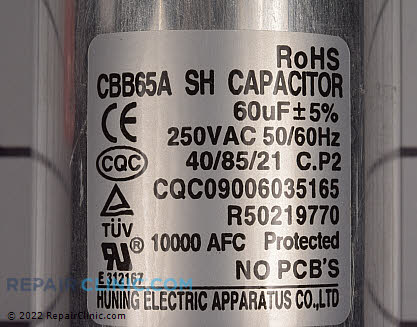 Capacitor,outsourcing COV30331805 Alternate Product View