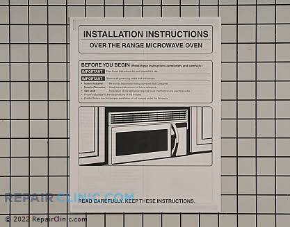 Installation Instructions 316488506 Alternate Product View