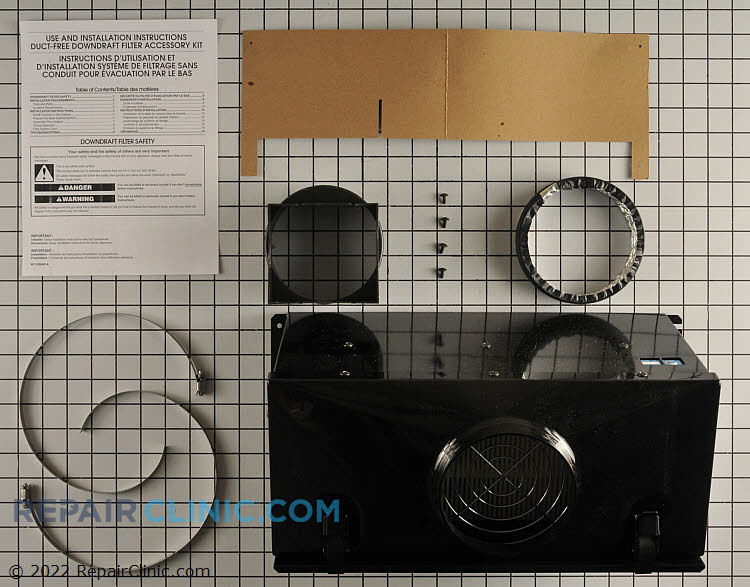 Range/Stove/Oven Recirculating Vent Kit W10620783 Recirculating Vent