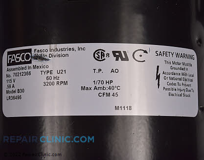 Blower Motor B30 Alternate Product View