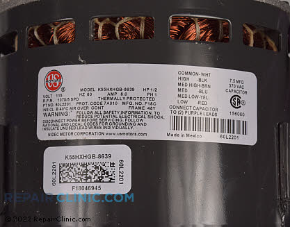 Blower Motor 60L22 Alternate Product View