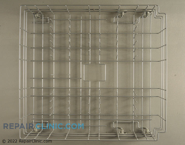 Lower dishrack assembly, includes six wheels installed on the dishrack.
