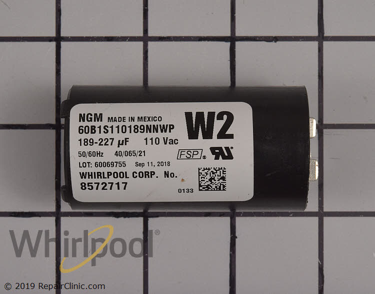 Start Capacitor WP482156 | Whirlpool Replacement Parts
