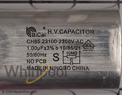 High Voltage Capacitor W10561770 Alternate Product View