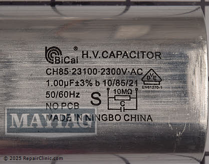 High Voltage Capacitor W10561770 Alternate Product View