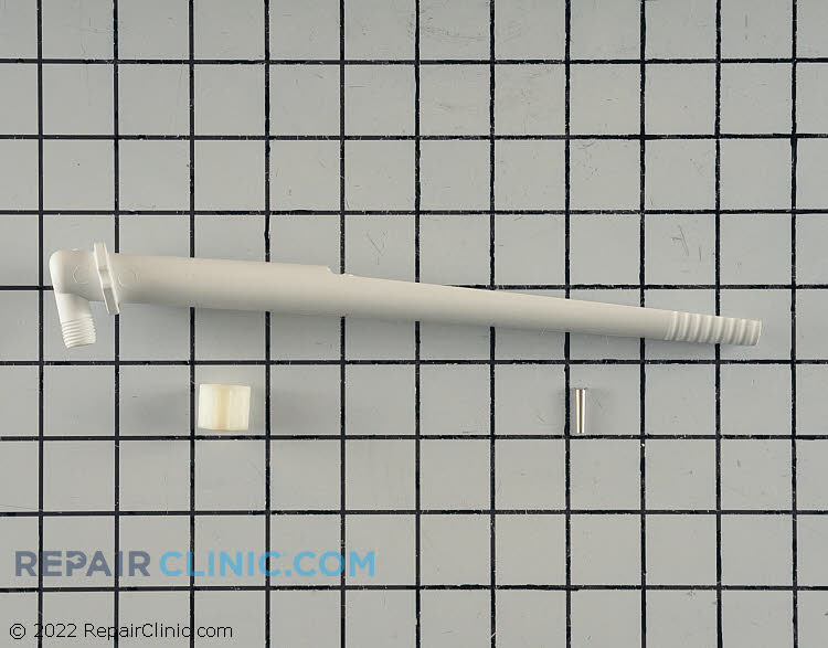 Icemaker water fill tube with compression nut. Approximately 9 1/2 inches long. Can be cut to match the length of the original tube.