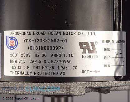 Condenser Fan Motor 0131M00009PSP Alternate Product View