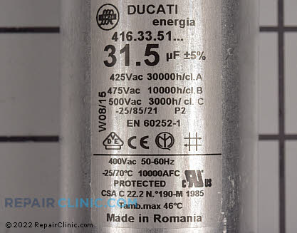 Capacitor 312700GS Alternate Product View