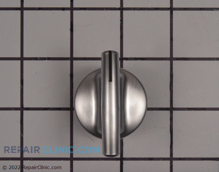 Control knob, chrome Measures approximately 1 1/2" round