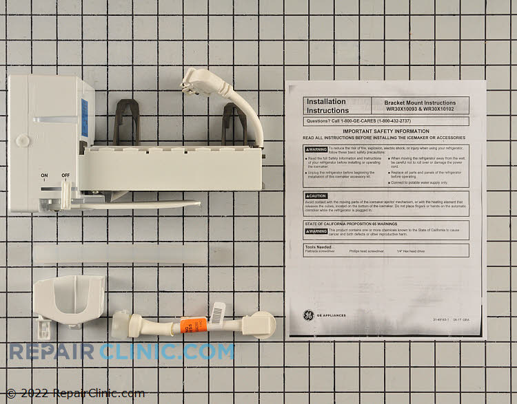 GE XPIO23SC2SS Profile Opal 2.0 24 lb. Ice maker Nugget PARTS ONLY UNIT