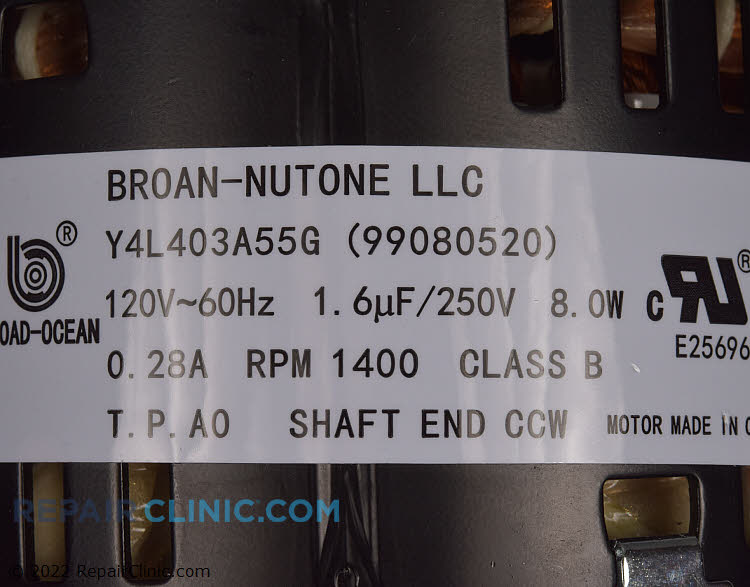 Fan Motor S99080520 Alternate Product View