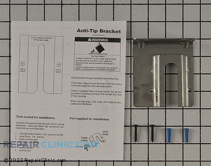 Anti-Tip Bracket W11223004 Alternate Product View