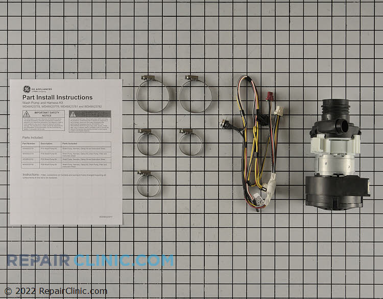 Dishwasher Circulation Pump Motor WD49X23781 Fast Shipping Repair
